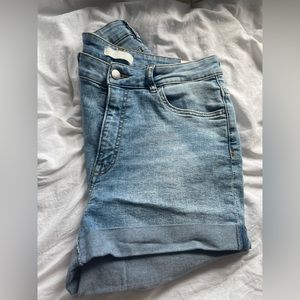 H&M high waisted denim shorts